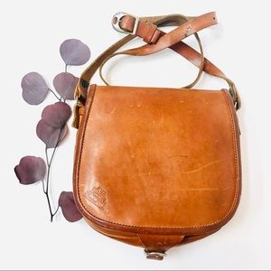 Vintage Tolfa Conino Leather saddle bag